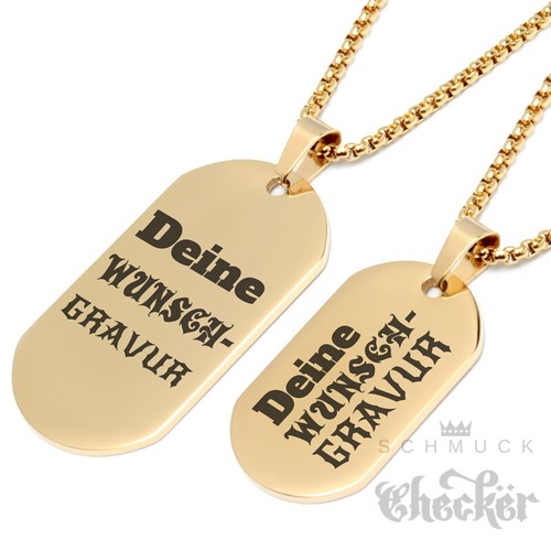 Dogtag anhänger mit gravur - anhänger,