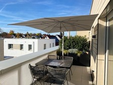 GLATZ Sonnenmastschirm  Pendalex P+, Größe: 300 cm rechteckig mit Schirmständer