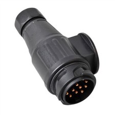 Stecker 13 polig PVC Jäger Anhänger Steckdose Nutzfahrzeug Adapter Wohnwagen Tra