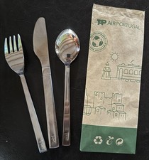 Airline "TAP-Air Portugal" orig. Besteck B-Class -Edelstahl Messer Gabel Löffel