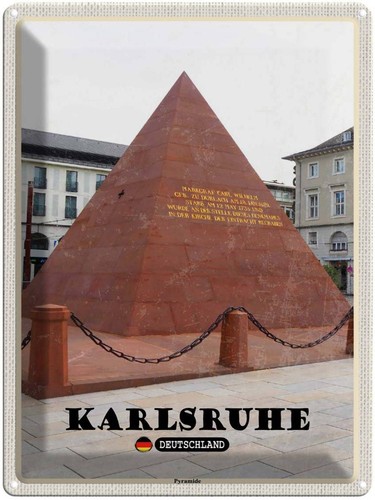 Blechschild 40x30 karlsruhe - blechschild,