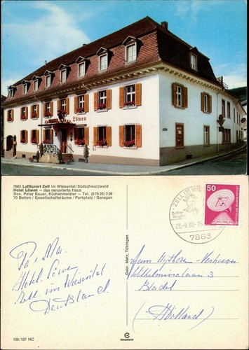Ansichtskarte zell - ansichtskarte,
