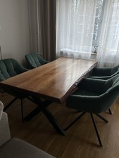 Esstisch Nussbaum, Massiv