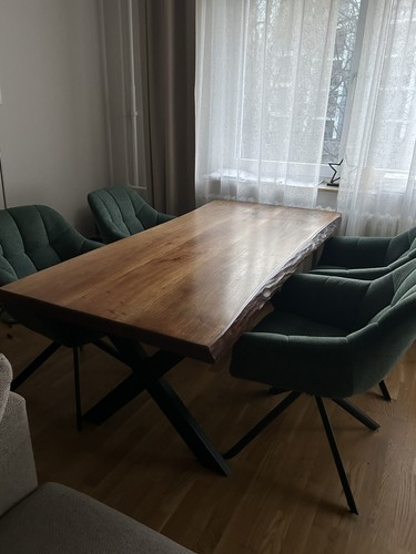 Esstisch nussbaum massiv - nussbaum,,