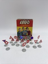LEGO® -  232 Verkehrsschilder Traffic Sign Vintage System OVP 50er 60er