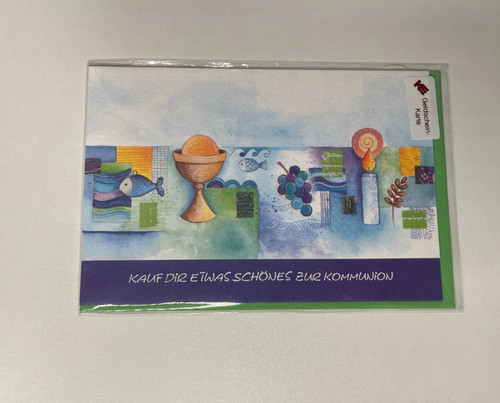 Kommunion geschenkkarte - kommunion,