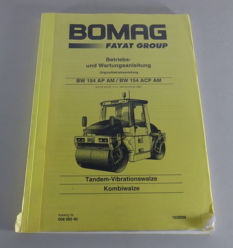 Betriebsanleitung bomag - betriebsanleitung,