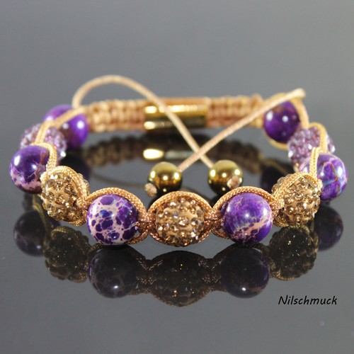 Damen lila halbedelstein - ,