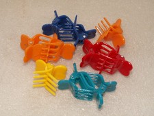 10 Stück:  Kleine  Haarkrebse /Haarklammern  2 cm x 2,5 cm