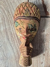 Indonesien/Bali  Handgeschnitzte und bemalte Holzmaske 19x11 cm