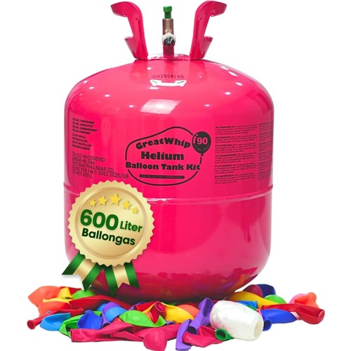 Helium gasflasche 600l für - gasflasche,
