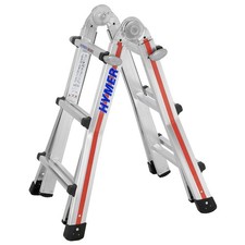 Hymer 8042 Teleskopleiter TELESTEP 4x3 Sprossen Leiter Treppenleiter Stehleiter