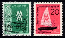 DDR 536-537 , gestempelt / o / Plauener Spitze , Segelboot , Messe Leipzig /g3