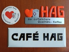 3 Teile  Kaffee Hag Reklame 30er oder 50er Jahre