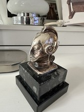 Paul Wunderlich Skulpture versilbert Diana Göttin der Antike auf Marmorsockel