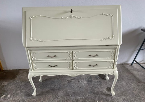 Sekretär shabby chic weiß - sekretär,