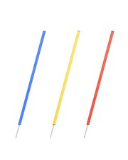 SPORTIKEL24 Slalomstangen 100 cm – ø 25 mm – Stange mit Metallspitze in 3 Farben