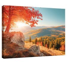 Leinwand Bilder Berge Natur Landschaft Wandbilder Groß Leinwandbild XXL Bilder