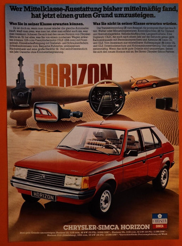 Chrysler simca horizon - -,