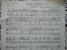 Musiknoten Akkordeon Bunte Reihe Potpourri Arr. Willi Nagel 8 Titel