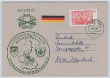 Bund Feldpost Brief Bundeswehr