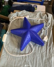 Ikea Stern Lampe SMILA Stjärna  Wandleuchte, blau - 28 cm, 25 Watt, Kinderzimmer