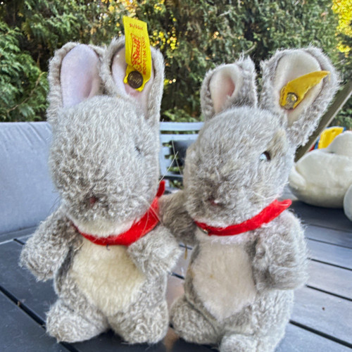 Steiff keinohrhase - 2x,