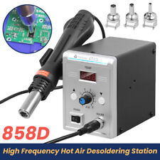 220V 700W Lötstation Heißluft Löten Lötkolben Rework SMD Station 858D+ 3 Nozzles