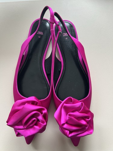 Satin ballerina zara pink - ballerina,,