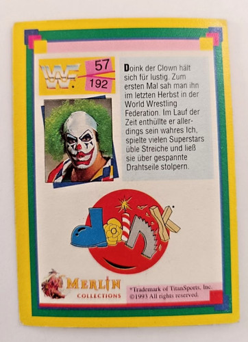 Wwf wrestling sammelkarte - wwf, nr