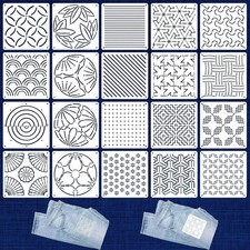 Stück sashiko stencil set - stück,