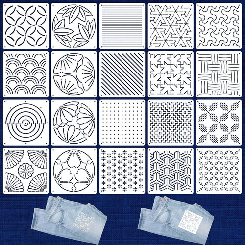 Stück sashiko stencil set - 20,