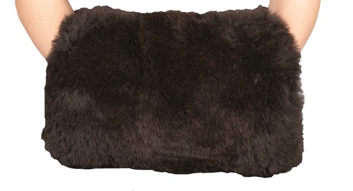 Echtfell handmuff lammfell - handmuff,