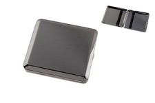 2x anthrazit Metall glänzend