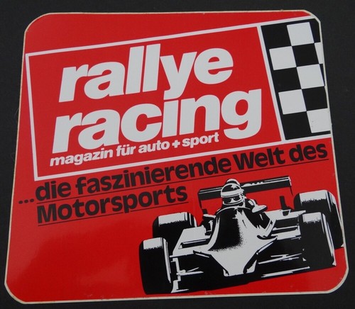 Werbe aufkleber rallye - rallye, racing