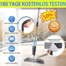 Bodenwischer Wischmop Mopp Mop Wischer Komplettset Mikrofaser mit Sprühfunktion 