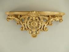 Nostalgie Wandkonsole Barock gold Hängekonsole Wandregal Konsole Antik Stil