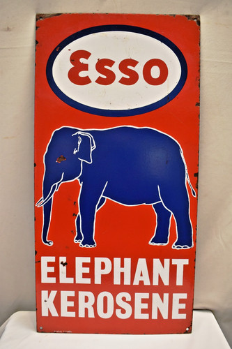 Vintage esso elefant kerosene - vintage,