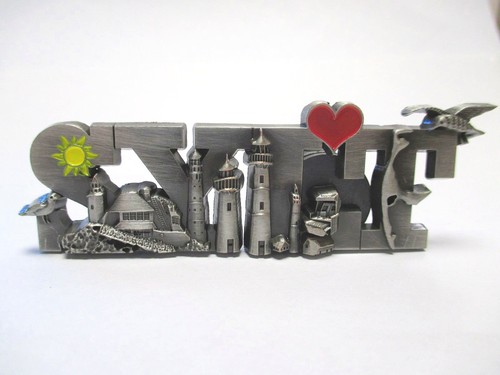 Sylt metall magnet schrift - sylt,