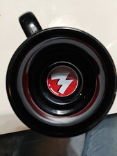 Werner Brösel Kaffeetasse Becher Schwarz Achterbahn AG Kiel Tasse