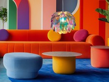 Pendelleuchte mit buntem