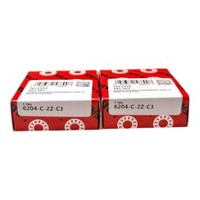 2x FAG 6204-C-2Z-C3
