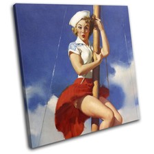 Vintage Girl Poster Sexy Retro