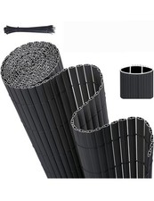 PVC Sichtschutzmatte 80x500cm Anthrazit Balkon Sichtschutz Zaun Verstärkt