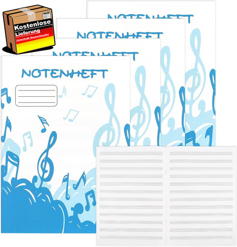 Stück notenheft 32 - 4, a4,