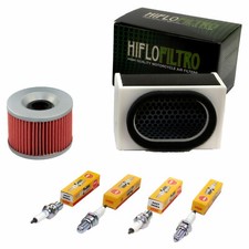 Wartungspaket für Kawasaki Zephyr 550 ZR550 91-99 Luftfilter+Ölfilter+Zündkerze