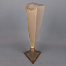 Vase Glas Terzani Design Anschliff Skulptur Glas Opalglas Design Modernist 1970