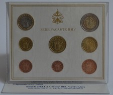 Vatikan KMS Kursmünzensatz 2005 Sede Vacante