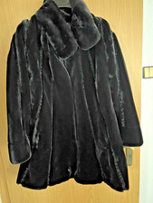 Wunderschöne Webpelzjacke von Alfredo Pauly, Gr. 44, schwarz - NEU