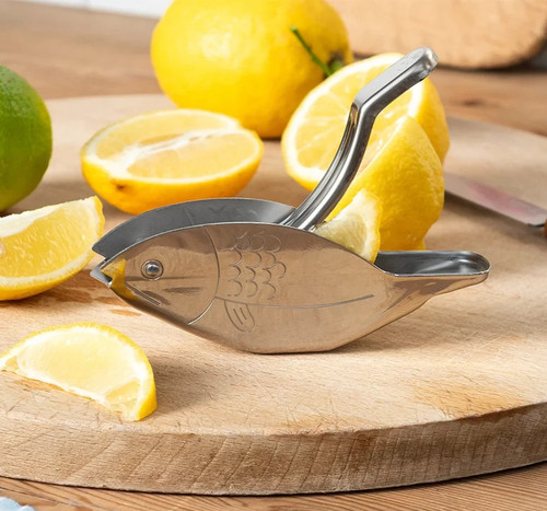 Zitruspresse fisch edelstahl - zitruspresse,